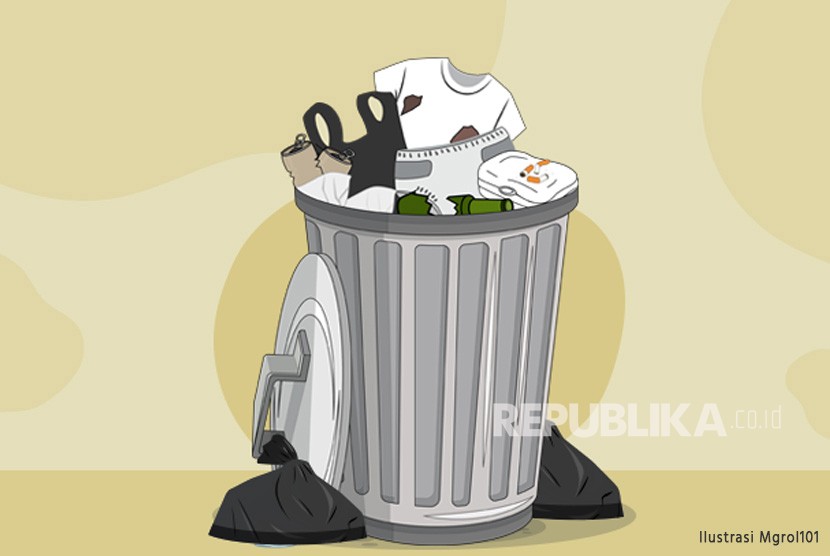 Ilustrasi Sampah. Warga Kalimati Tangerang Keluhkan Tumpukan Sampah