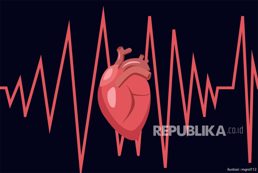 Ilustrasi serangan jantung. penyakit jantung dulu dikenal sebagai penyakit orang tua. Gangguan kesehatan ini biasanya ditemukan pada orang usia 50 atau 60 ke atas.