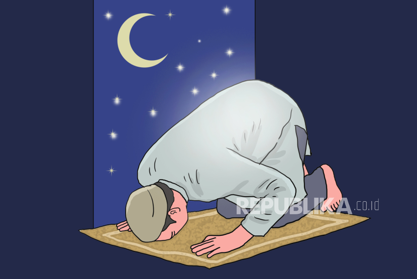 Ilustrasi sholat malam