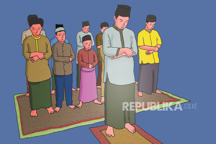 Ilustrasi sholat berjamaah