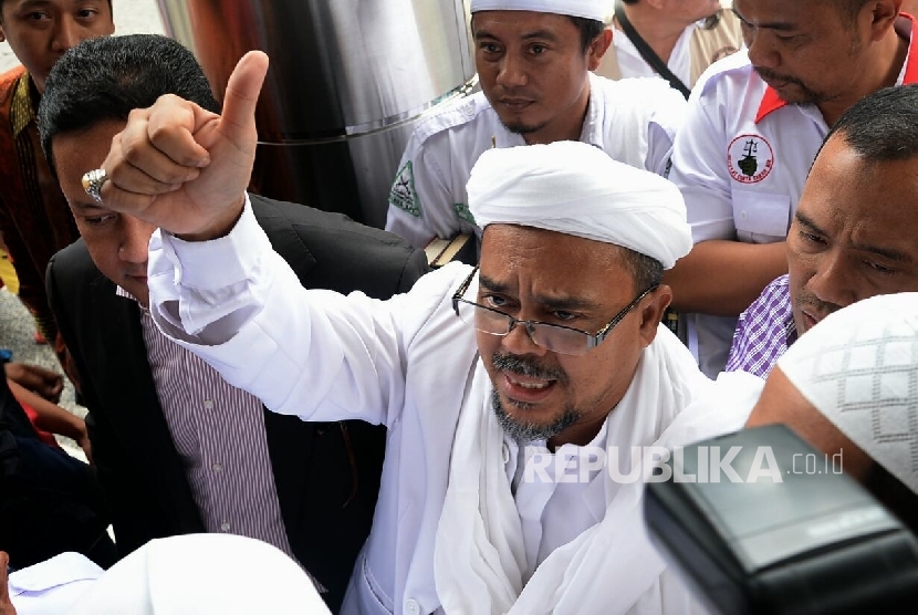 Imam besar Front Pembela Islam (FPI) Habib Rizieq Shihab. (Republika/Prayogi)