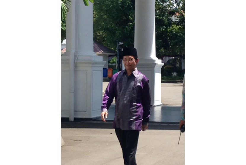 Imam Besar Masjid Istiqlal Nasaruddin Umar menemui Presiden Joko Widodo (Jokowi) siang ini di Istana, Jakarta, Rabu (5/4).  