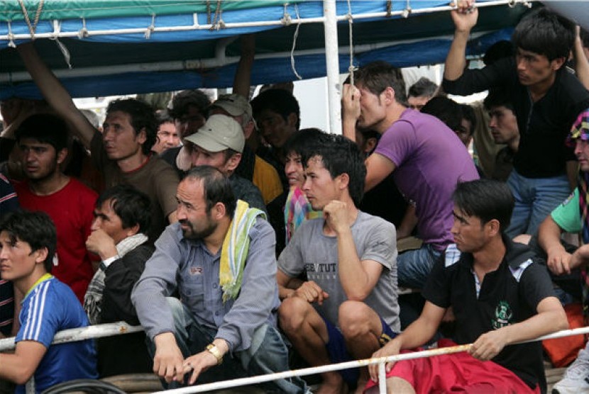 Pemerintah Libya bebaskan ratusan imigran yang hendak diselundupkan. Imigran gelap (ilustrasi) 