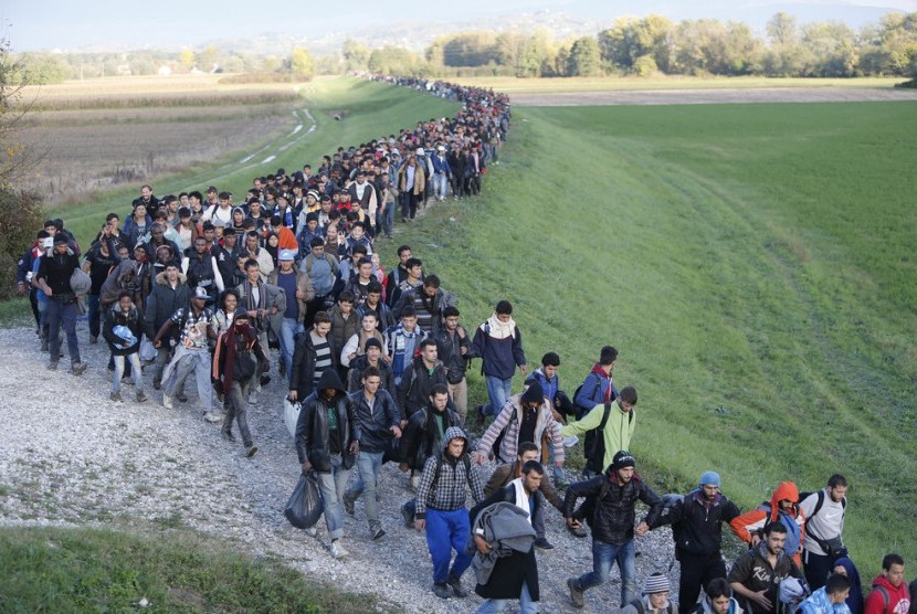 imigran masuk perbatasan Slovenia
