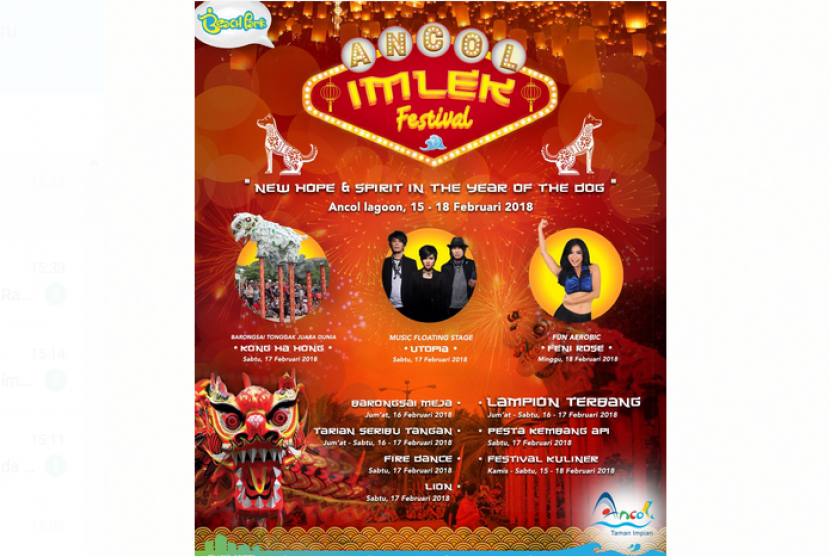 Imlek Festival 2018 Taman Impian Jaya Ancol.