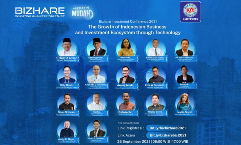 Incubator Center Universitas Bina Sarana Informatika (IC UBSI) bekerja sama dengan PT Investasi Digital Nusantara akan menyelenggarakan konferensi online nasional terbesar bertajuk 