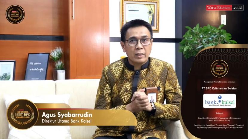 Direktur Utama BPD Kalimantan Selatan (Bank Kalsel) Agus Syabrrudin. Bank Kalsel menargetkan pertumbuhan laba tahun ini sebesar 9,43 persen.