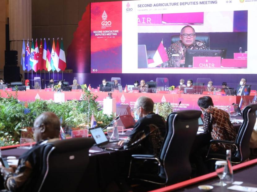 Indonesia mengajak seluruh anggota G20 untuk berkomitmen dan bekerja sama mencari solusi yang efektif dan konkret dalam menghadapi tantangan pangan global.