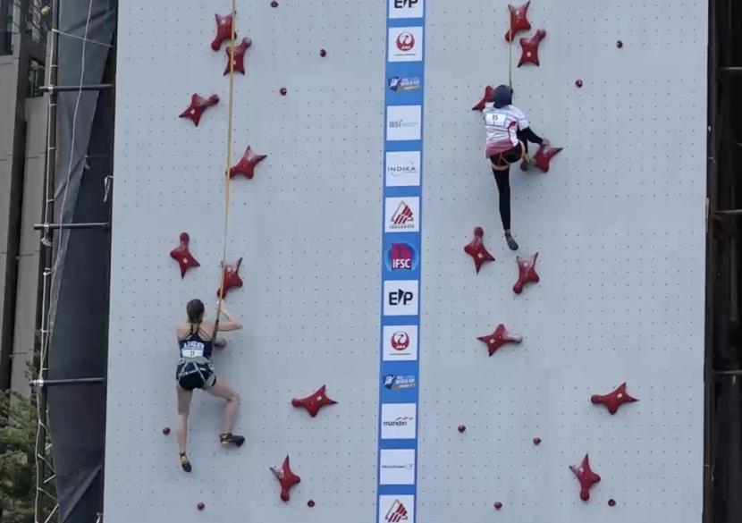 Indonesia menggelar Kejuaraan IFSC World Cup Lead & Speed 2022 di kawasan SCBD Jakarta mulai 24-26 September 2022.