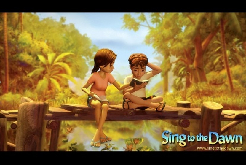 The first Indonesian animation, Sing to the Dawn. (illustration)