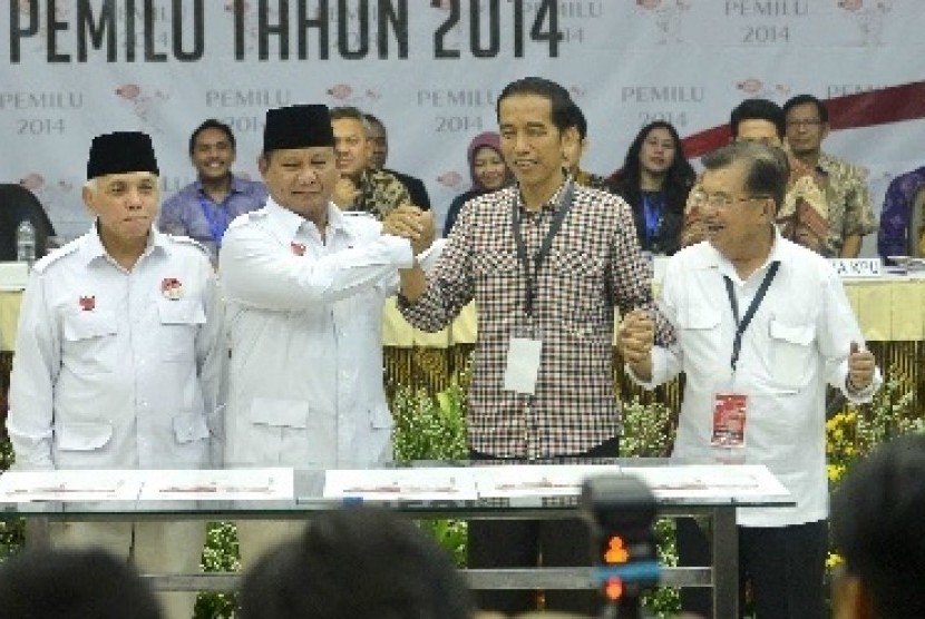Indonesia's presidential and VP candidates (illustration)
