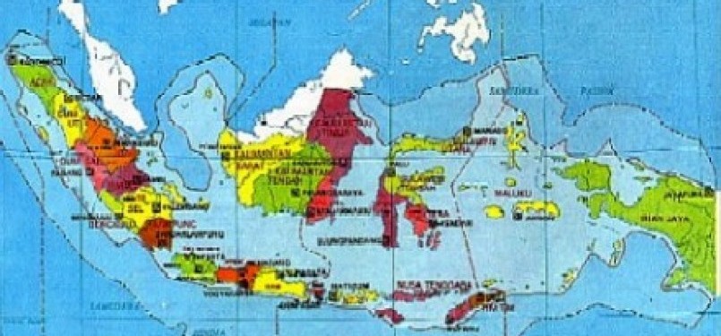 Indonesian territorial waters cover two third of its region. (map)