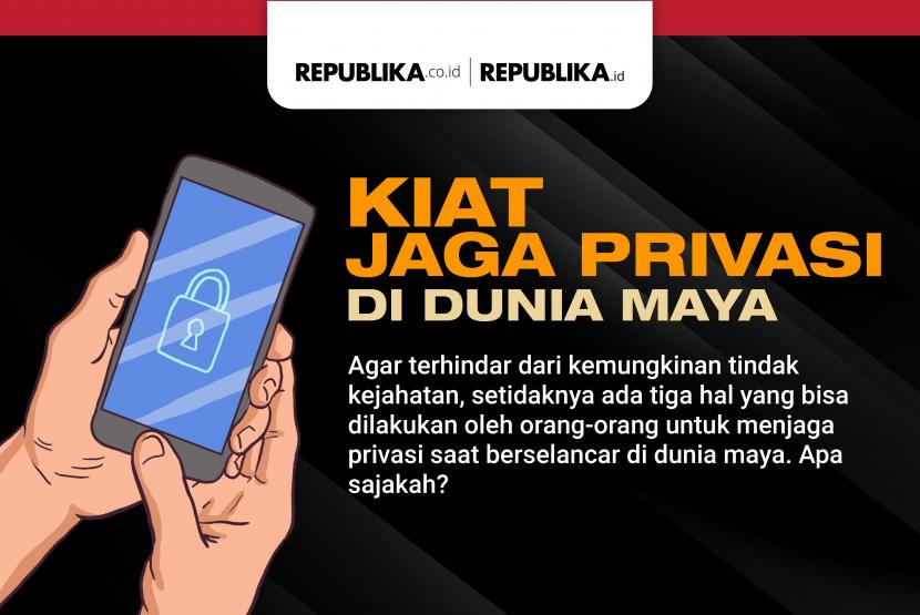 Infografis Jaga Privasi di Dunia Maya