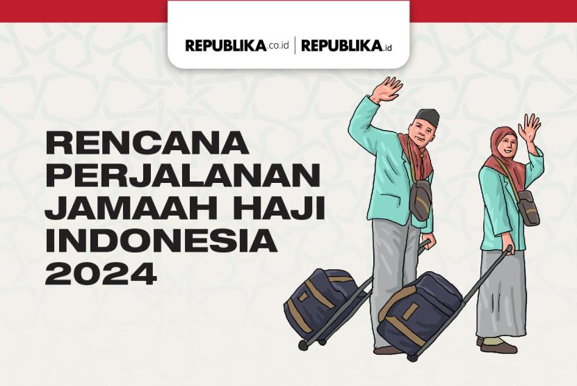 Infografis Rencana Perjalanan Jamaah Haji Indonesia 2024