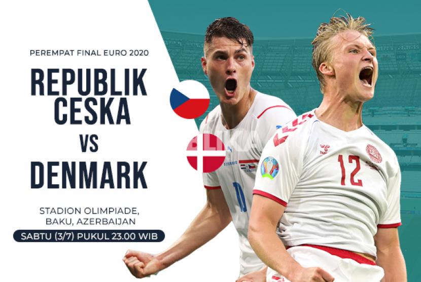 Infografis Republik Ceko vs Denmark
