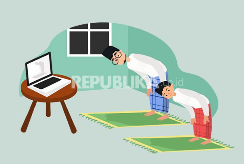 Infografis Sholat Idul Adha Secara Virtual Tidak Sah