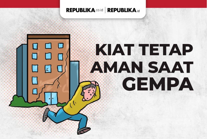 Infografis Tetap Aman Saat Gempa