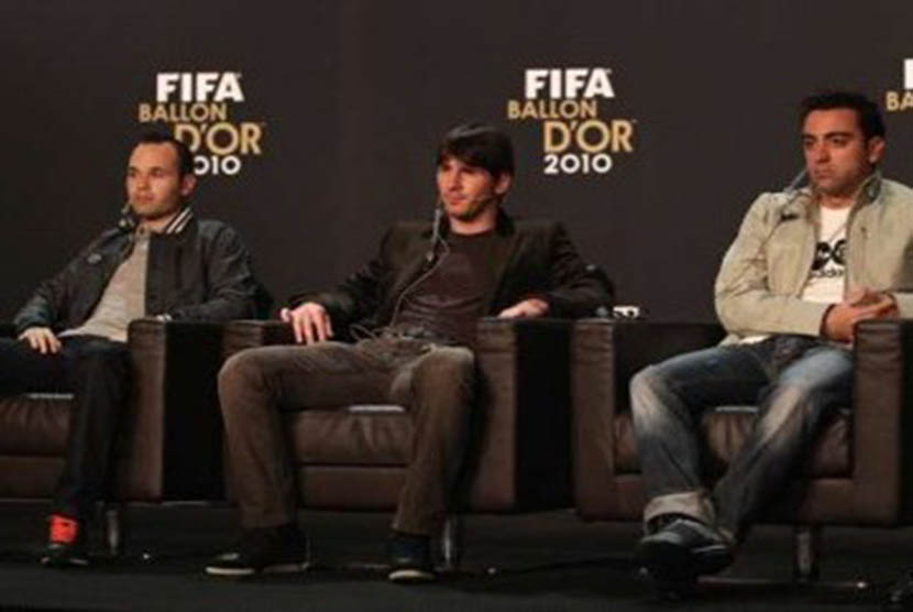 Iniesta, Messi dan Xavi