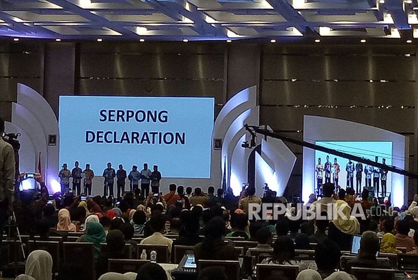 Insan pendidikan Islam dari seluruh Indonesia mendeklarasikan Deklarasi Serpong di ICE BSD Serpong, Tangerang Selatan, Banten.