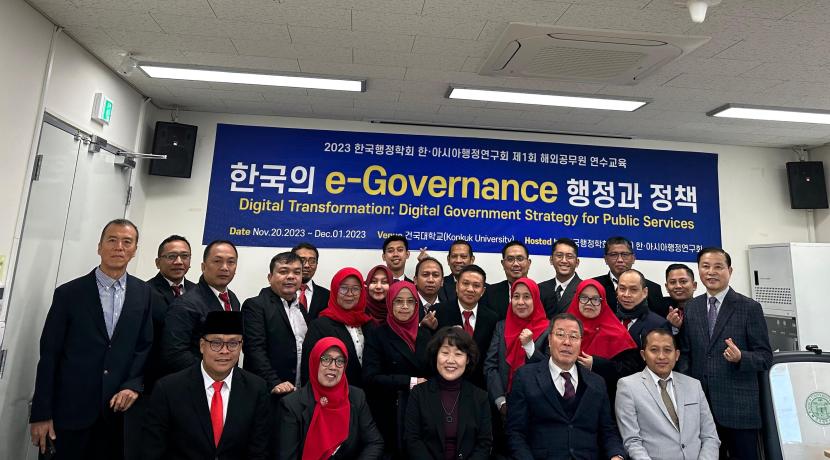 Inspektorat Jenderal Kementerian Agama (Kemenag) menggelar short course di Korea Selatan bertema Digital Transformation: Digital Government Strategy for Public Services in South Korea.