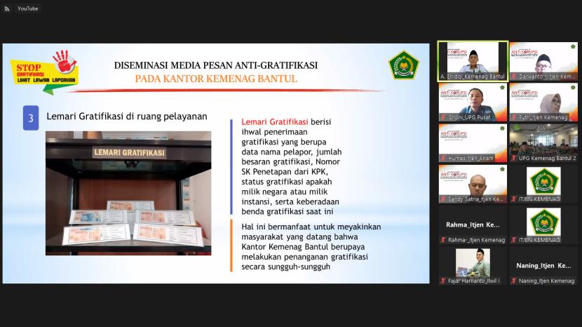 Inspektorat Jenderal Kementerian Agama menyelenggarakan webinar yang bertajuk 