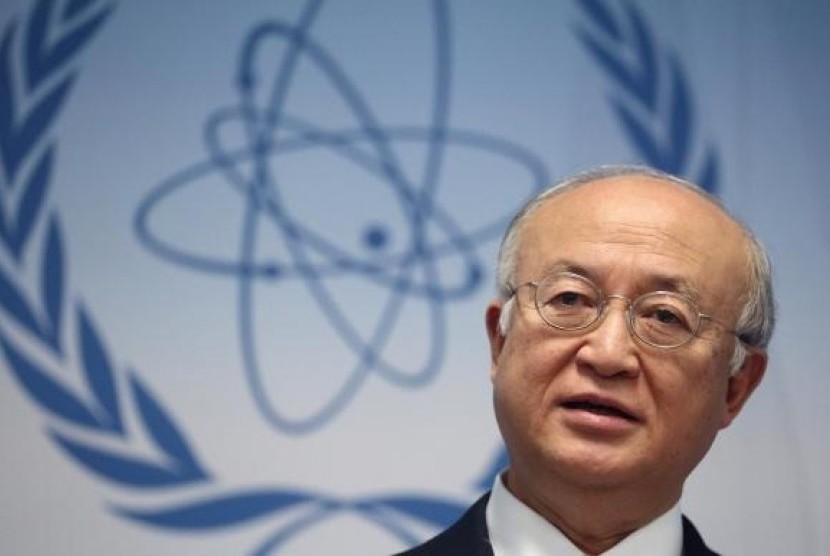 International Atomic Energy Agency (IAEA) Director General Yukiya Amano addresses the media after a board of governors meeting at the IAEA headquarters in Vienna January 24, 2014.