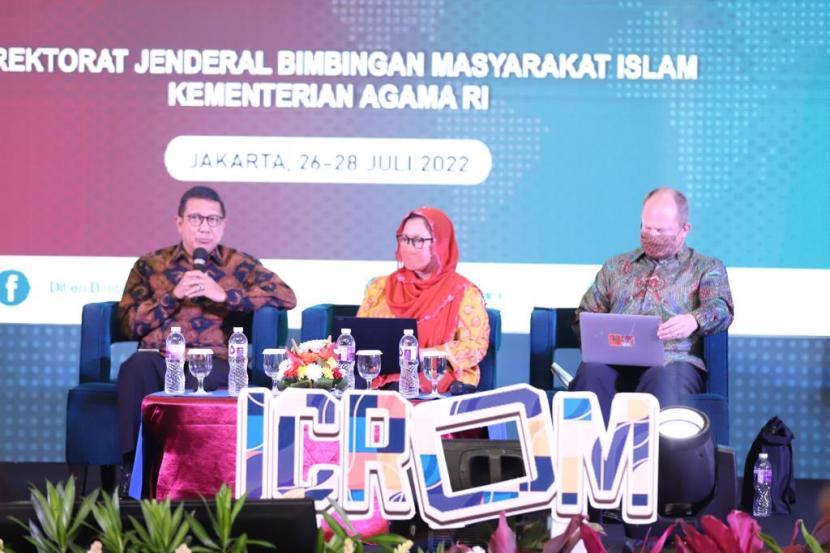 International Conference on Religious Moderation (ICROM) 2022, di Jakarta, Rabu (27/7/2022).