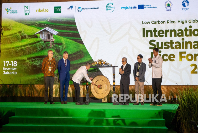 International Sustainable Rice Forum (ISRF) 2025 di Jakarta, Senin (17/11/2025).