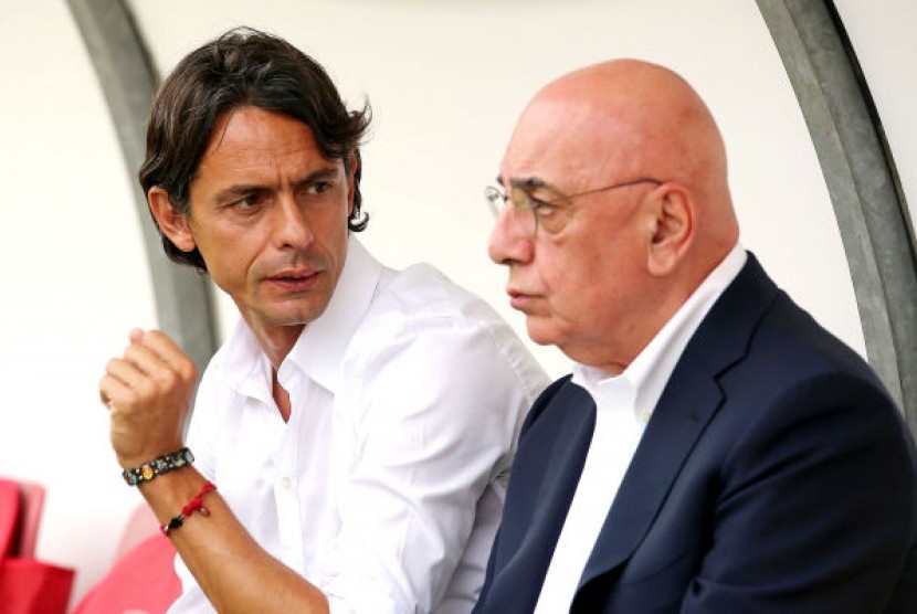 inzaghi bersama galliani