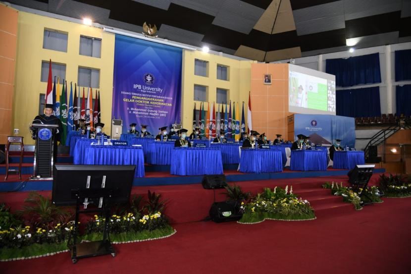 IPB University menggelar Sidang Terbuka Penganugerahan doktor honoris causa, Sabtu (24/10).