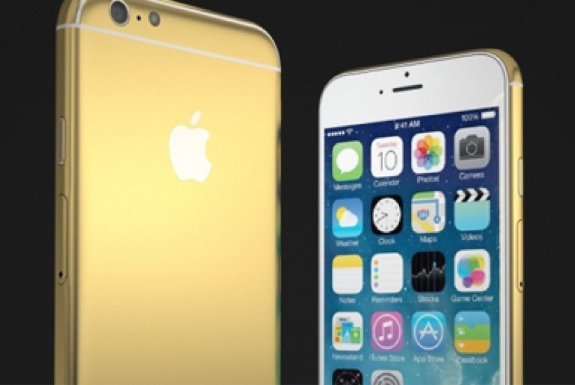 iPhone berlapis emas 24 karat.