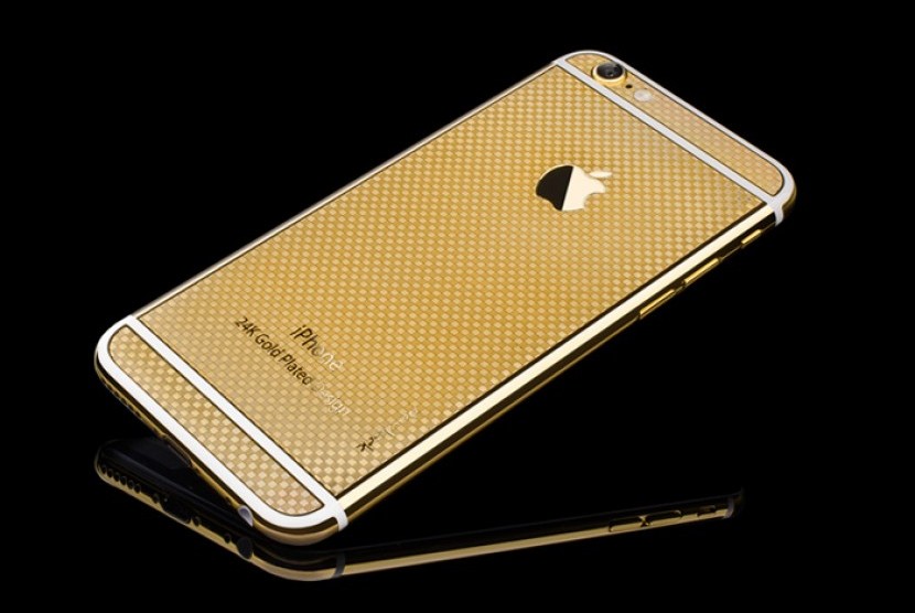 iPhone terbaru dengan lapisan emas 24 karat keluaran NavJack.
