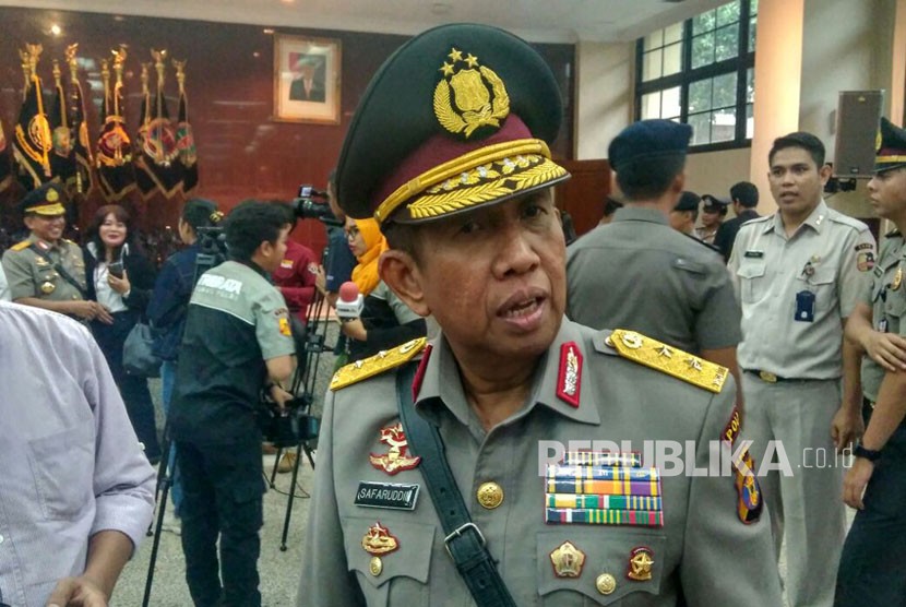 Irjen Pol Safaruddin, calon wakil gubernur Kalimantan Timur. Mabes Polri, Kamis (11/1). 