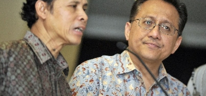 Irman Gusman (kanan) dan Fatah Natzir.