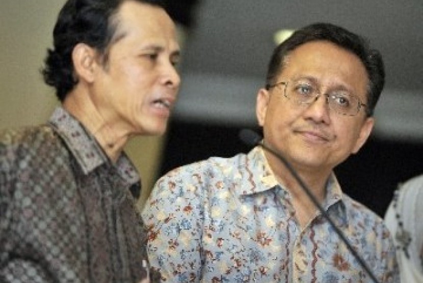 Irman Gusman (kanan) dan Fatah Natzir.