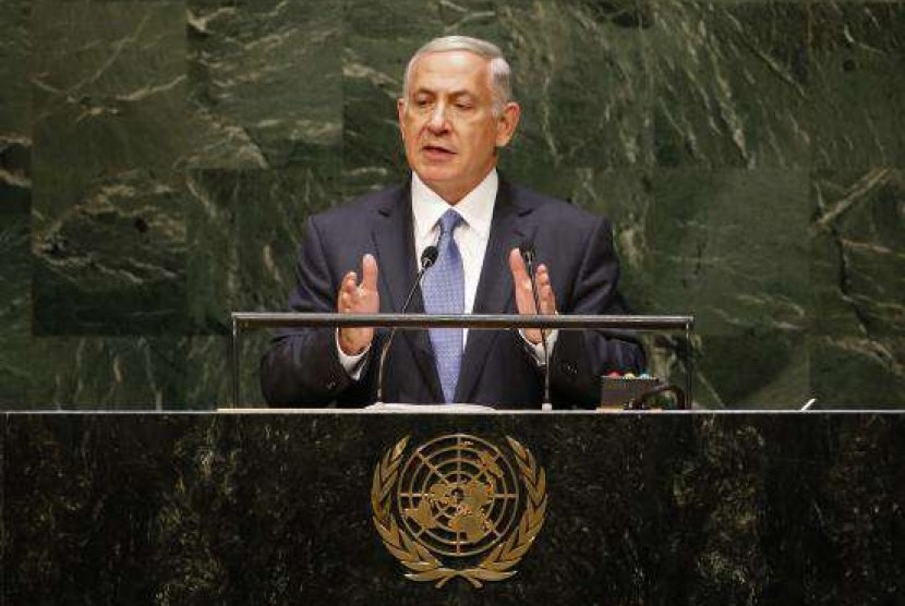 Israel's Prime Minister Benjamin Netanyahu addresses the 69th United Nations General Assembly at the U.N. headquarters in New York September 29, 2014.