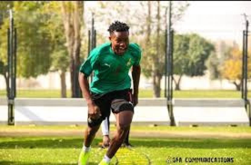 Pemain asal Ghana Issahaku Fatawu yang kini membela klub Portugal, Sporting CP.