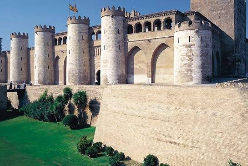 Istana Aljaferia, Zaragoza, Spanyol. 
