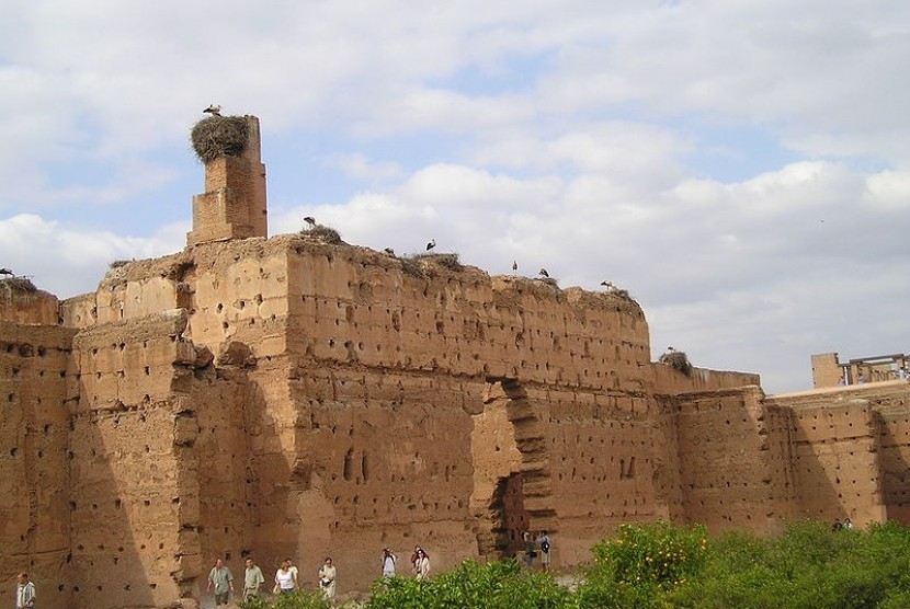 Istana El Badi di Maroko.