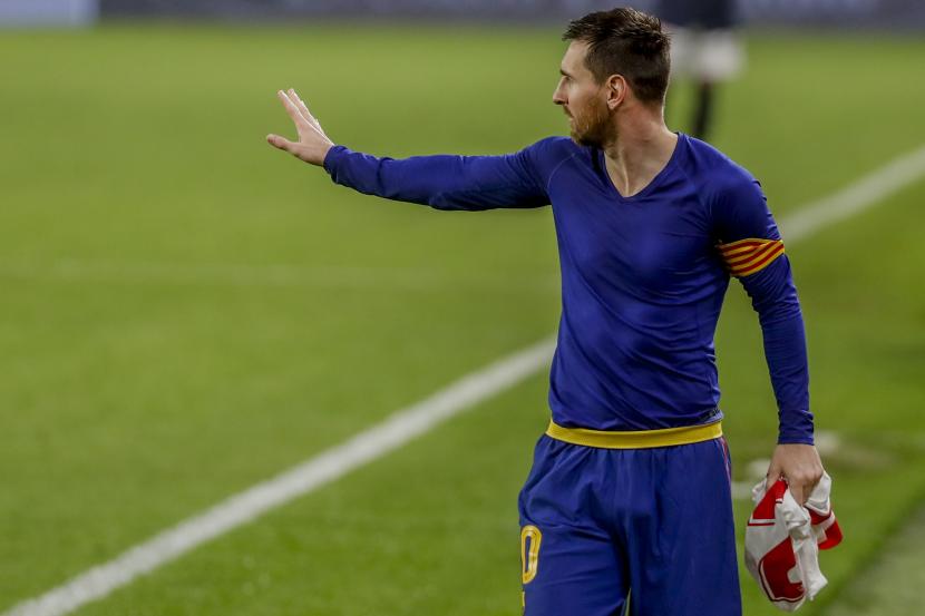 Lionel Messi tinggalkan Barcelona (foto ilustrasi)
