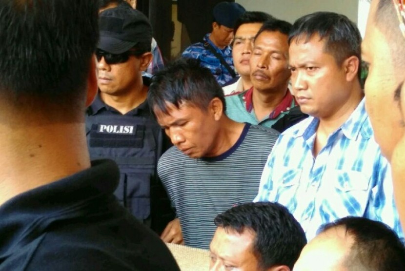Ius Pane, one of four member of robbery syndicate, was arrested in Medan, North Sumatra, on Sunday (1/1).