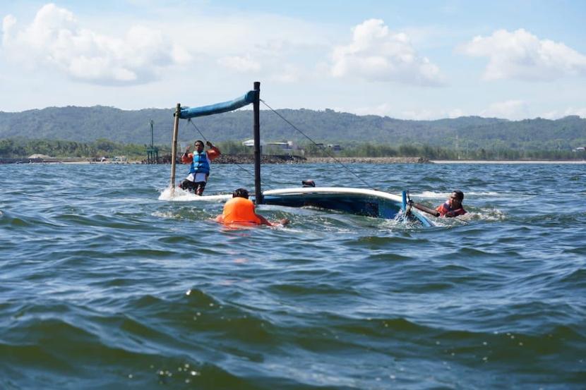 Jabar Quick Response (JQR) menggelar kegiatan JQR Nelayan Rescue Training di kawasan Pantai Timur Pangandaran, Kabupaten Pangandaran, Jawa Barat (Jabar), pada 11-12 Agustus 2023. 
