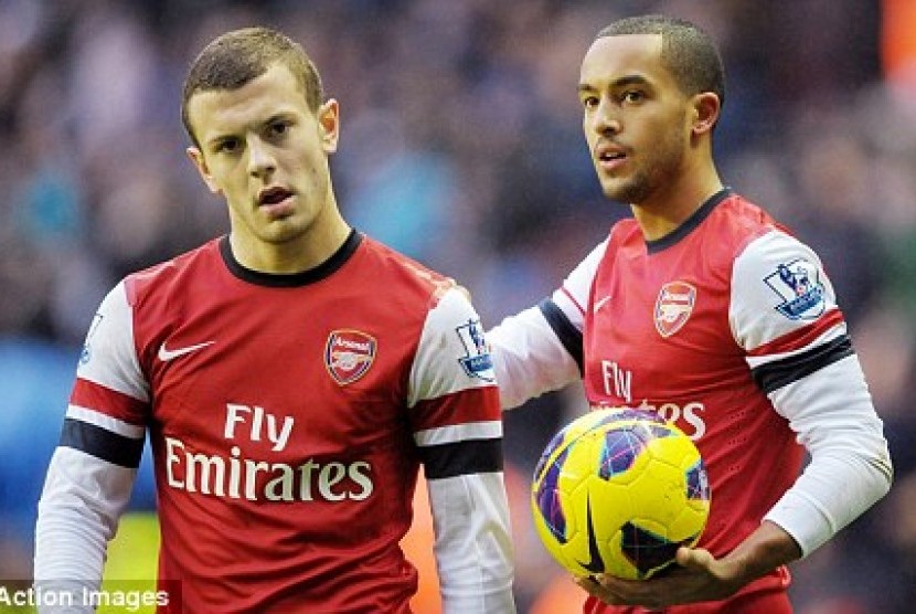 Jack Wilshere dan Theo Walcott.