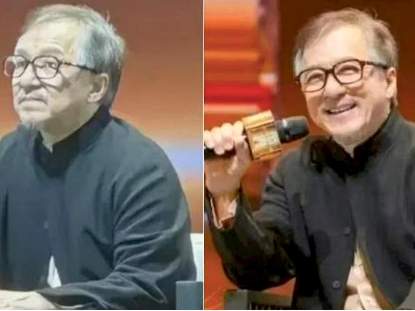 Jackie Chan. Foto terbaru Jackie Chan beredar di media sosial. Sebagian penggemar sedih melihat idola masa kecilnya menua.