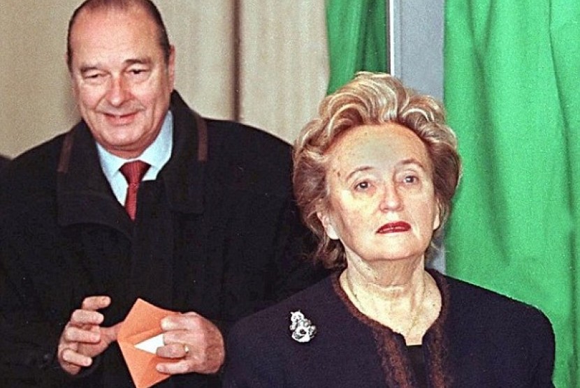 Jacques Chirac dan Bernadette Chirac. 