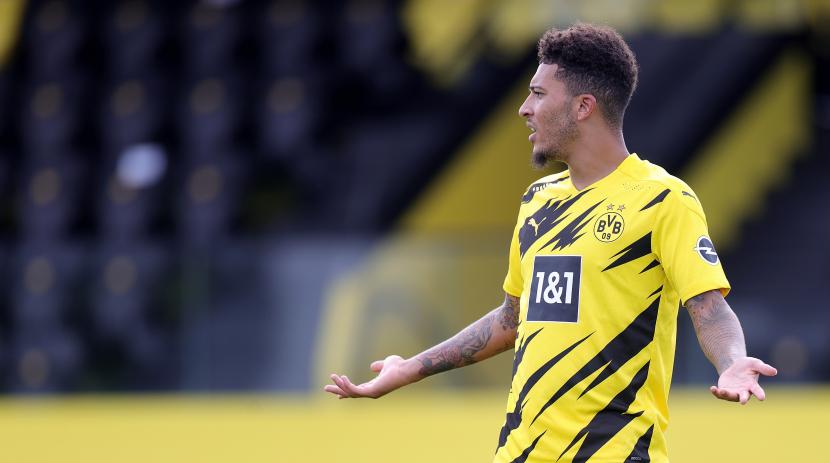 Gelandang Borussia Dortmund Jadon Sancho.