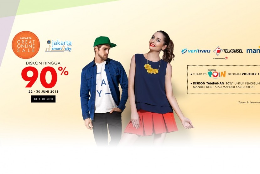 Jakarta Great Online Sale diikuti oleh 63 e-commerce dan daily deal di tahun ini.