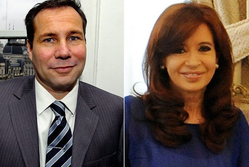 Jaksa Alberto Nisman danPresiden Argentina Cristina Fernandez de Kirchner 