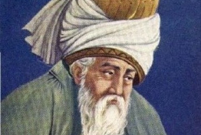 ada persepsi yang berbeda tentang Rumi dan karyanya. Foto:  Jalaluddin Ar-Rumi (ilustrasi).
