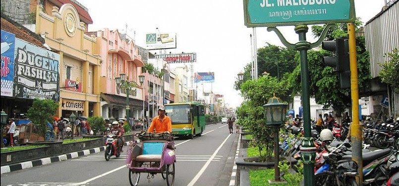 Jalan Malioboro, Yogyakarta.